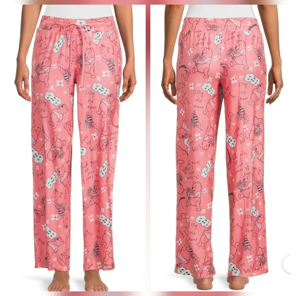 Disney Winnie the Pooh Pink Lounge Sleep Pants – Medium - EUC